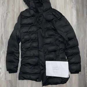 Zara Black Bubble Trench Coat